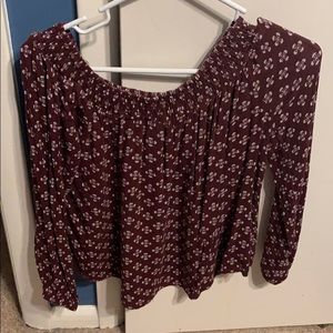 Off the shoulder shirt